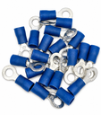 PRE-INSULATED RING TERMINAL (1.0-2.6MM CABLE) BLUE 5MM STUD (PACK OF 20)