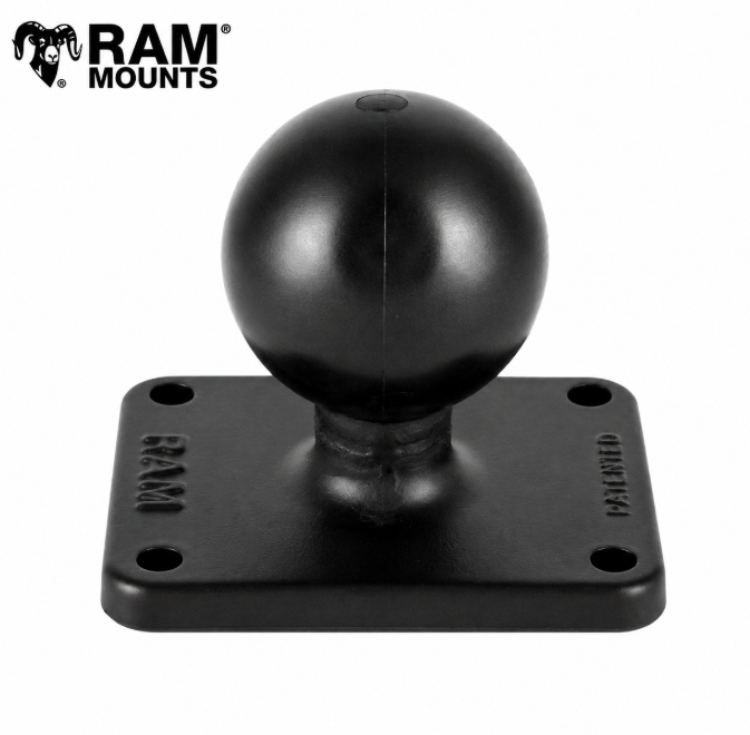 RAM BALL BASE WITH 1.5" x 2" 4 HOLE PATTERN C SIZE