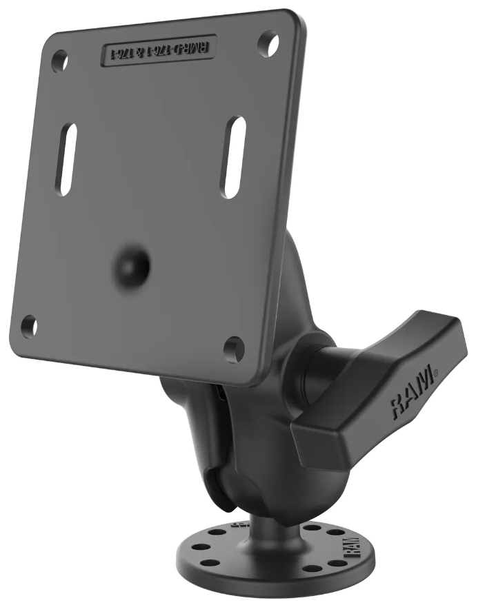 RAM **SHORT** ARM-C SIZE  VESA PLATE 75mm WITH MOUNT