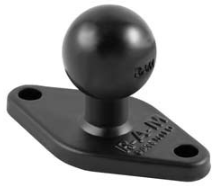 1" BALL WITH DIAMOND PLATE