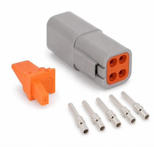 DTM 4 CIRCUIT RECEPTACLE CONNECTOR KIT